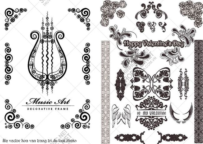 file vector hoa van trang tri du loai 